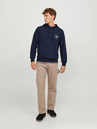 Jack&Jones Kapüşonlu Lacivert Erkek Sweatshirt 12251998