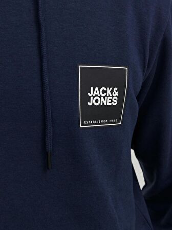 Jack&Jones Kapüşonlu Lacivert Erkek Sweatshirt 12251998