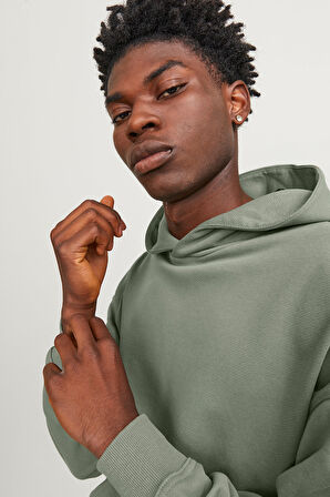Jack & Jones 12251328 Erkek  Yeşil Sweatshirt