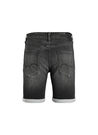 Jack & Jones Regular Fit Siyah Erkek Denim Şort JJIRICK JJICON SHORTS SQ 612 I.K SS