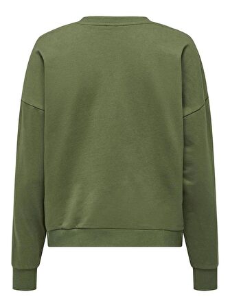 Only Kadın Bisiklet Yaka Taşlı Sweatshirt - 15310260