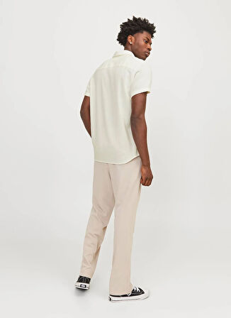 Jack & Jones Rahat Beyaz Erkek Gömlek JORTAMPA DOBBY SHIRT SS