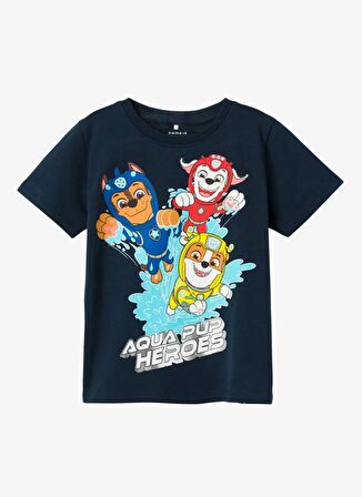 Name İt Desenli Füme Erkek T-Shirt NMMMANSE PAWPATROL SS TOP CPLG