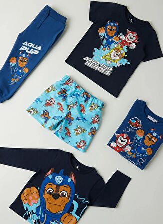 Name İt Desenli Füme Erkek T-Shirt NMMMANSE PAWPATROL SS TOP CPLG