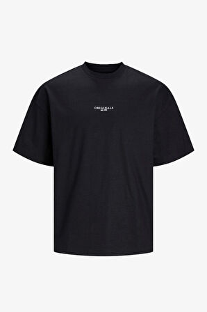 Jack & Jones Jorsantorini Erkek Siyah T-Shirt 12251774-Black
