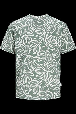 JORLAFAYETTE AOP TEE SS CREW NECK LN 