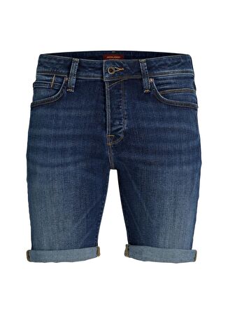 Jack & Jones Regular Fit Mavi Erkek Denim Şort JJIRICK JJFOX SHORTS 50SPS CB 038 S