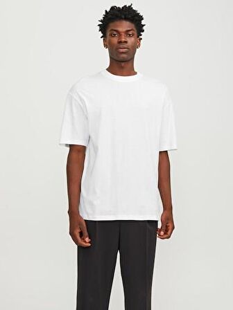 JJEBRADLEY TEE SS O-NECK NOOS White