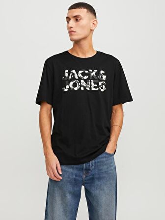 Jack & Jones Jjejeff Corp Logo Tee Ss O-Neck Sn Erkek T-Shirt