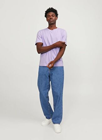 Jack & Jones Yuvarlak Yaka Mor Erkek T-Shirt JJEORGANIC BASIC TEE SS O-NECK NOOS