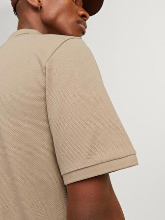 Jack & Jones Jjemac Zip Ss Polo Sn Erkek T-Shirt