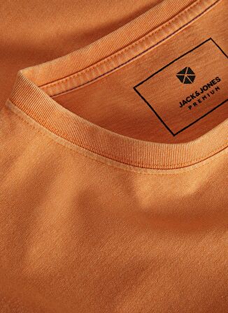 Jack & Jones Bisiklet Yaka Turuncu Erkek T-Shirt JPRBLUSEBASTIAN SS TEE