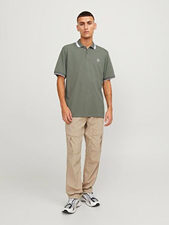 Jack&Jones Polo Yaka Yeşil Erkek T-Shirt 12252395
