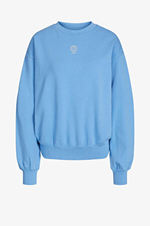 JJXX Jxjada Kadın Mavi Sweatshirt 12244363-Silverlakeblue