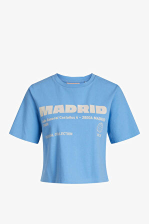 JJXX Jxjoda Kadın Mavi T-Shirt 12244372-Silverlakeblue