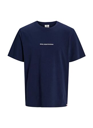 Jack & Jones Yuvarlak Yaka Lacivert Erkek T-Shirt RDDODIS TEE S/S CREW NECK SN