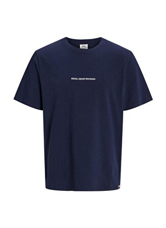 Jack & Jones Yuvarlak Yaka Lacivert Erkek T-Shirt RDDODIS TEE S/S CREW NECK SN