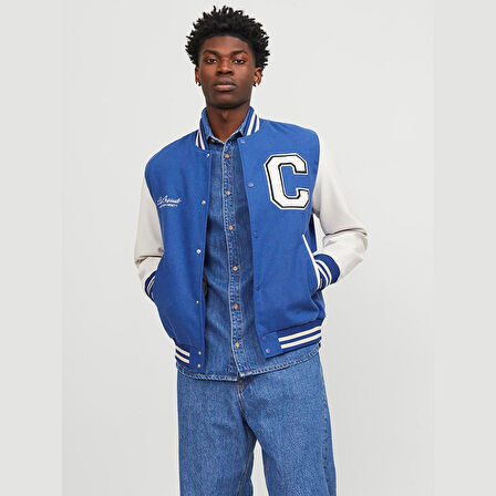 Jack & Jones Erkek Kolej Yaka Mont 12241559