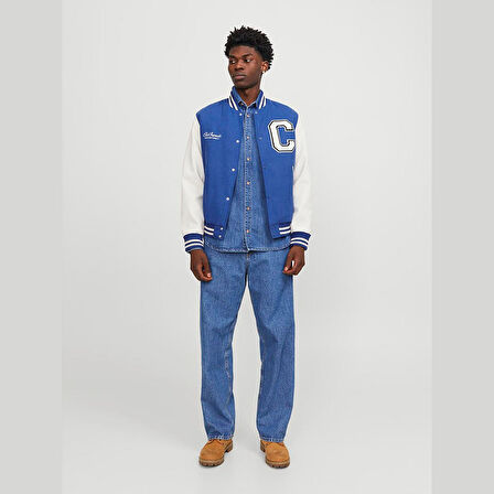 Jack & Jones Erkek Kolej Yaka Mont 12241559