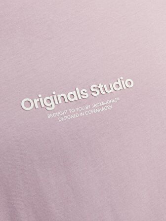 Jack&Jones O Yaka Regular Fit Pembe Erkek T-Shirt 12240121