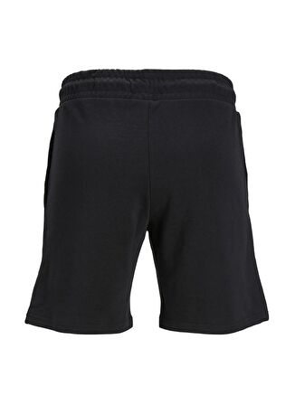 Jack & Jones Comfort Fit Siyah Erkek Sweat Şort JPSTSWIFT SWEAT SHORTS SN AUT