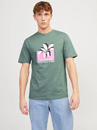 Jack&Jones Jortampa Aop Branding Tee Erkek T-shirt