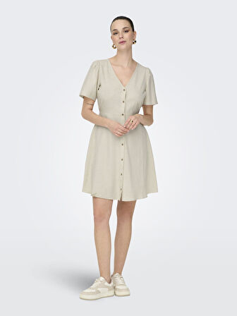 ONLY ONLVITA Kadın Mini Elbise – Yazlık, Hafif Kumaş, Rahat Kalıp 