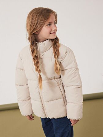 Name It Dik Yaka Krem Kız Çocuk Mont 13228727