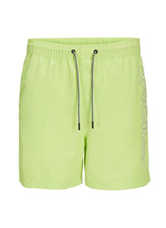 Jack & Jones Yeşil Erkek Şort Mayo JPSTFIJI JJSWIM DOUBLE LOGO SN LY