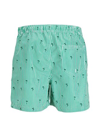 Jack & Jones Yeşil Erkek Şort Mayo JPSTFIJI JJSWIM SMALL STRIPES LY SN