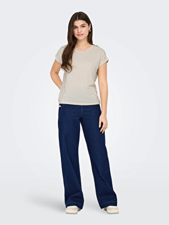 Only Onlclaudia S/S Glitter Top Noos Kadın T-shirt 15318422
