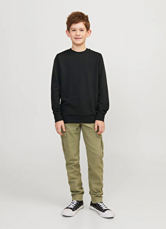 Jack & Jones Düz Erkek Siyah Sweatshırt 12250530