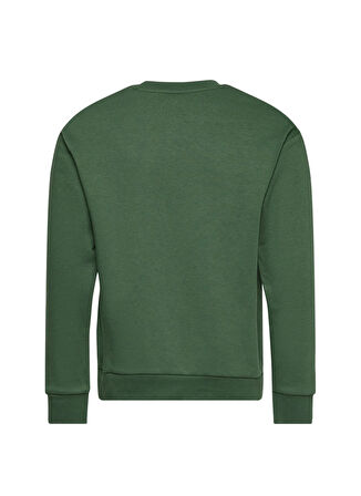 Jack & Jones Baskılı Erkek Koyu Yeşil Sweatshırt JJEJOSH SWEAT CREW NECK NOOS JNR