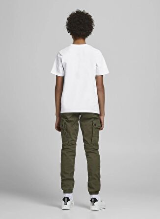 Jack & Jones Düz Somon Erkek Genç  T-Shirt JJEORGANIC BASIC TEE SS O-NECK NOOS