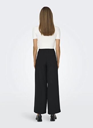 Only O Yaka Düz Beyaz Kadın T-Shirt ONLKAI SS CROP O-NECK CC KNT