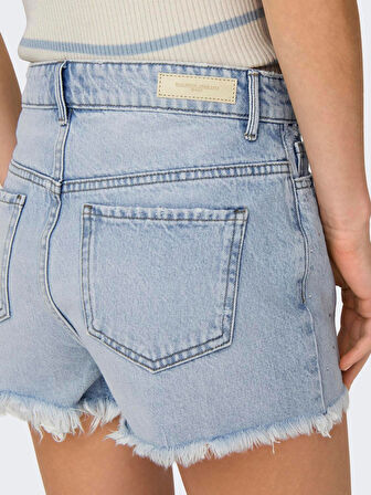 ONLPACY HW DNM KADIN TAŞ DETAYLI JEAN ŞORT