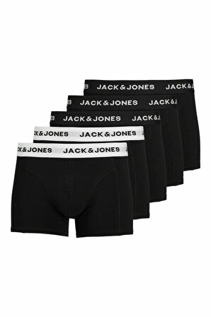 Jack Jones Solıd 5 Li Paket Erkek Boxer 12254366