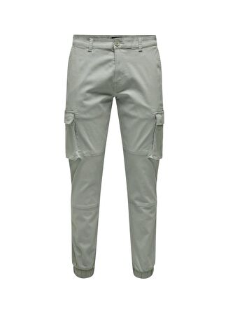 Only & Sons Lastikli Paça Su Yeşili Erkek Kargo Pantolon ONSCAM STAGE CARGO CUFF LIFE 6687 N