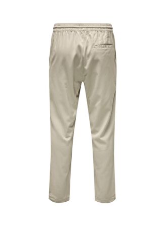 Only & Sons Yüksek Bel Normal Açık Bej Erkek Chino Pantolon ONSLINUS LIFE TAP 0036 PANT