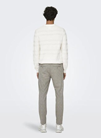 Only & Sons Normal Bel Dar Paça Dar Koyu Kahve Erkek Pantolon ONSMARK SLIM CHECK 020919 PANT NOOS