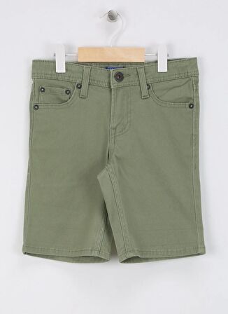 Jack & Jones Normal Bel Normal Yeşil Erkek Çocuk  Şort JPSTRICK JJORIGINAL JNR