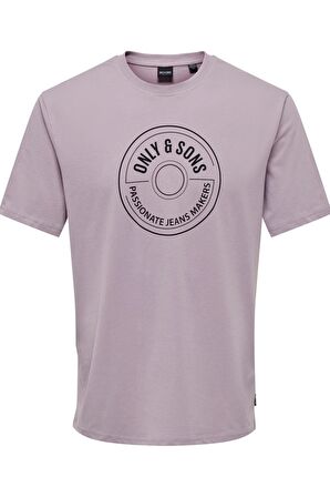 ONLY & SONS ONSLAMER LIFE REG LOGO SS TEE 22028168 PUDRA