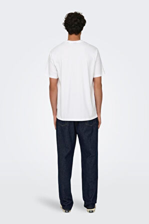 ONSLEVI LIFE REG TEXT SS TEE NOOS BEYAZ 22028147