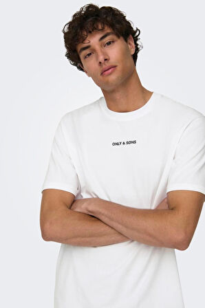 ONSLEVI LIFE REG TEXT SS TEE NOOS BEYAZ 22028147
