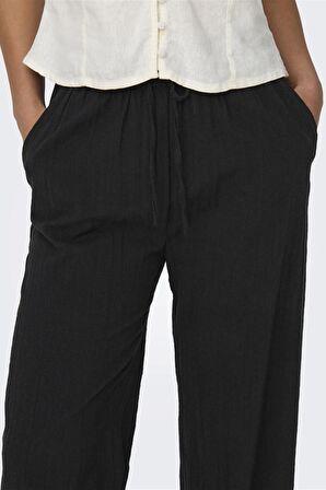 ONLY ONLTIZANA COTTON LOOSE PANTS WVN 15319090 SİYAH