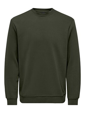 Only & Sons Erkek Bisiklet Yaka Sweatshirt - 22029226