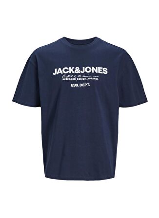 Jack & Jones Bisiklet Yaka Lacivert Erkek T-Shirt JJGALE TEE SS O-NECK LN