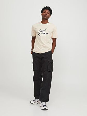 Jack & Jones Jjzuri Tee Ss Crew Neck Ln Erkek T-Shirt