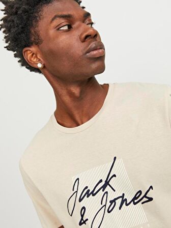 Jack & Jones Jjzuri Tee Ss Crew Neck Ln Erkek T-Shirt