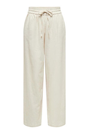 ONLTIZANA COTTON LOOSE PANTS WVN NOOS EKRU